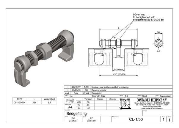 Bridge Clamp 280mm - Image 3